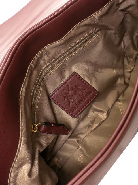 ANGELINA Sac &agrave; main, avec bandouli&egrave;re Bourgogne - Sacs pour Femme