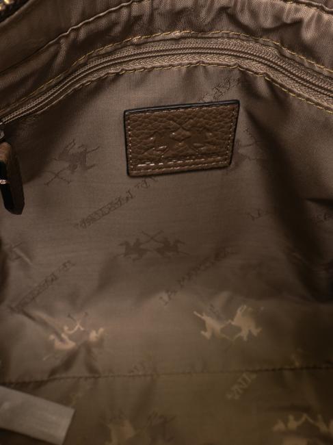 ALE Sac &agrave; main, avec bandouli&egrave;re taupe - Sacs pour Femme