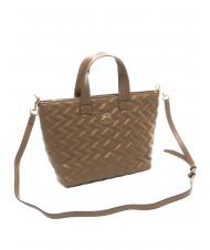 LA MARTINA ANGELINA Shopper &agrave; main, avec bandouli&egrave;re taupe - Sacs pour Femme - 2