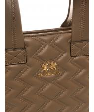 LA MARTINA ANGELINA Shopper &agrave; main, avec bandouli&egrave;re taupe - Sacs pour Femme - 3