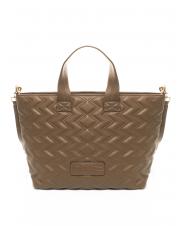 LA MARTINA ANGELINA Shopper &agrave; main, avec bandouli&egrave;re taupe - Sacs pour Femme - 4