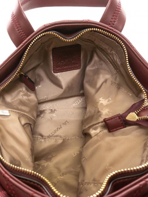 ANGELINA Shopper &agrave; main, avec bandouli&egrave;re Bourgogne - Sacs pour Femme