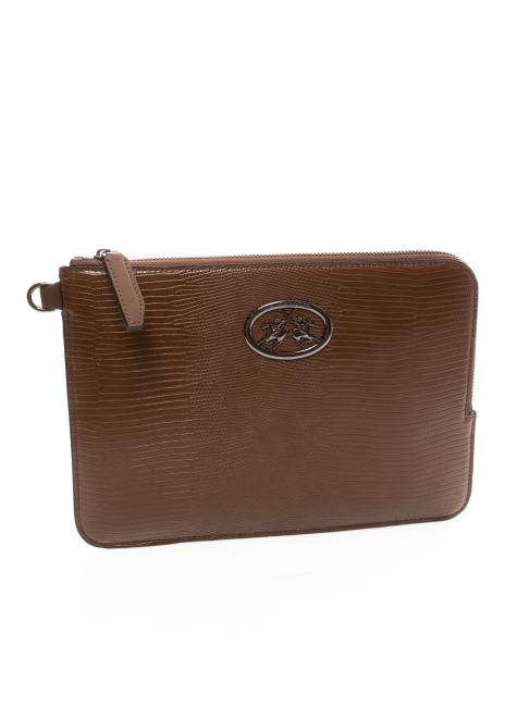 HERITAGE Pochette &agrave; bandouli&egrave;re marron - Sacs pour Femme