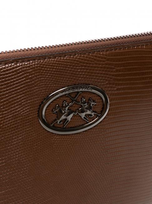 HERITAGE Pochette &agrave; bandouli&egrave;re marron - Sacs pour Femme