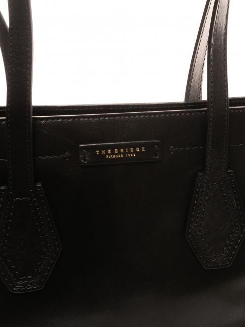 GIOVANNA Sac shopping moyen en cuir black Gold - Sacs pour Femme