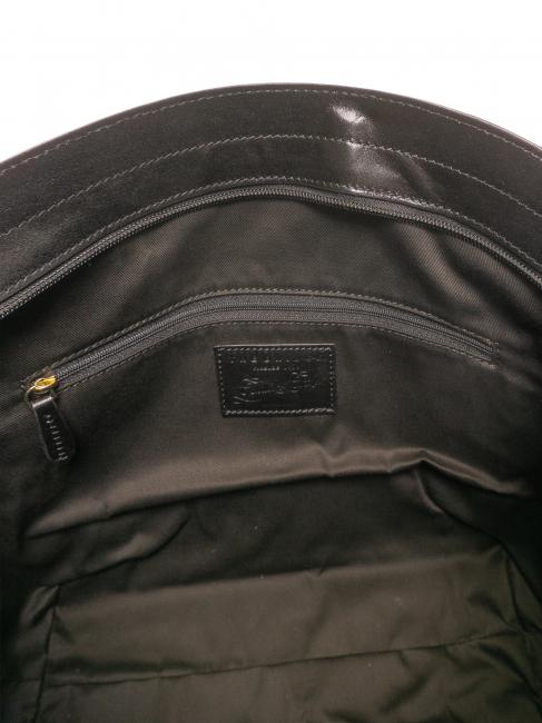 GIOVANNA Sac shopping moyen en cuir black Gold - Sacs pour Femme