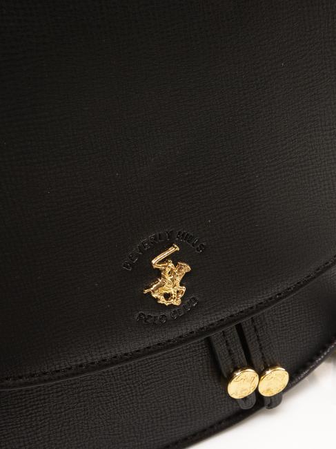 ANGELINA Sac &agrave; bandouli&egrave;re avec rabat Noir - Sacs pour Femme