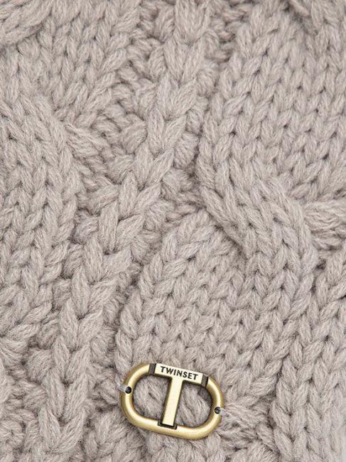 Cappello con Pompon  gris clair chin&eacute; - Bonnets