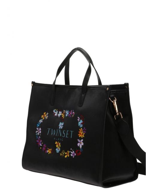 Borsa a mano, con tracolla Imprim&eacute; floral ric.oval t fleur - Sacs pour Femme