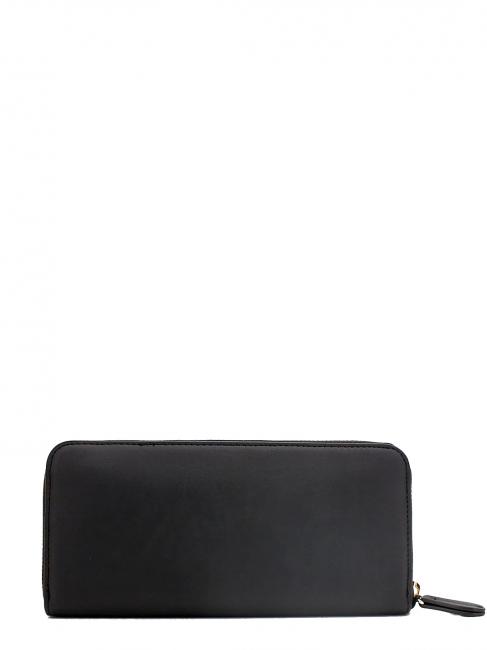 Portafoglio Zip Around Logo fleuri fleur t noire / ovale - Portefeuilles Femme