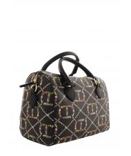 TWINSET Borsa Bauletto A la main, avec bandouli&egrave;re dis.oval t fleur / noir - Sacs pour Femme - 3