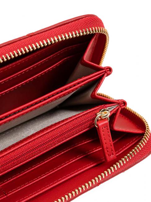 Portafoglio Trapuntato Zip autour coquelicot - Portefeuilles Femme