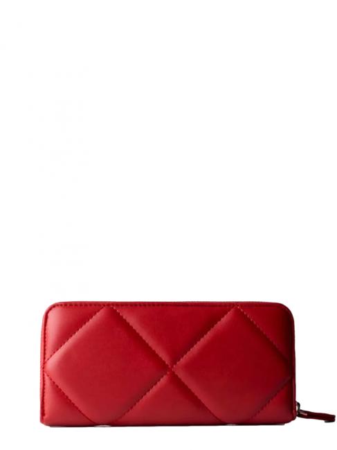 Portafoglio Trapuntato Zip autour coquelicot - Portefeuilles Femme