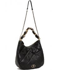 TWINSET HOBO BAG Sac &agrave; bandouli&egrave;re, avec bandouli&egrave;re noir - Sacs pour Femme - 4
