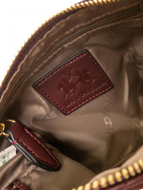ANGELINA Bandouli&egrave;re plate Bourgogne - Sacs pour Femme