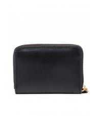 RALPH LAUREN RL LOGO Petit portefeuille zippé en cuir noir 3 - Portefeuilles Femme - 3