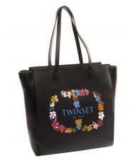 TWINSET LOGO OVAL T FLOREALE Sac de courses - Sacs pour Femme