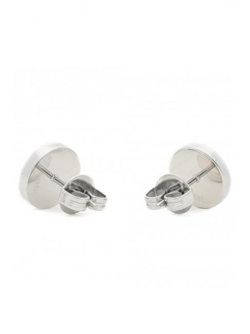 BUTTON LOGO AND CRYSTAL STUDS Des boucles d'oreilles ARGENT - Boucles d'oreilles