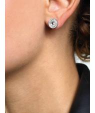 GUESS CLEAR CRYSTAL AND LOGO STUDS Des boucles d'oreilles ARGENT - Boucles d'oreilles - 2