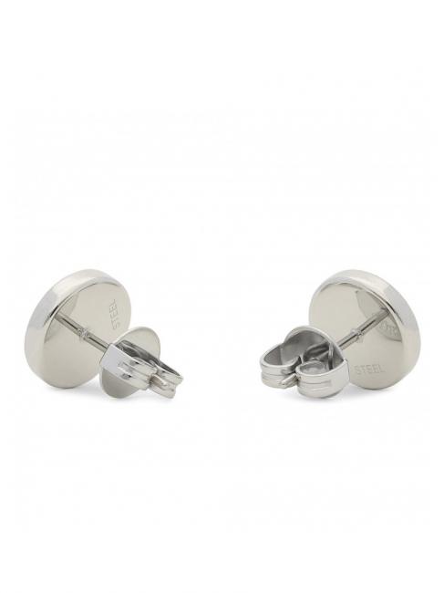 CLEAR CRYSTAL AND LOGO STUDS Des boucles d'oreilles ARGENT - Boucles d'oreilles