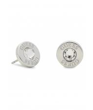 GUESS CLEAR CRYSTAL AND LOGO STUDS Des boucles d'oreilles ARGENT - Boucles d'oreilles - 4