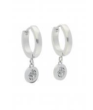 GUESS 4G CHARM AND CRYSTALS HUGGIES Des boucles d'oreilles ARGENT - Boucles d'oreilles - 3