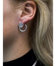 GUESS 2 CIRCLES PAVE STUD Des boucles d'oreilles ARGENT - Boucles d'oreilles - 2