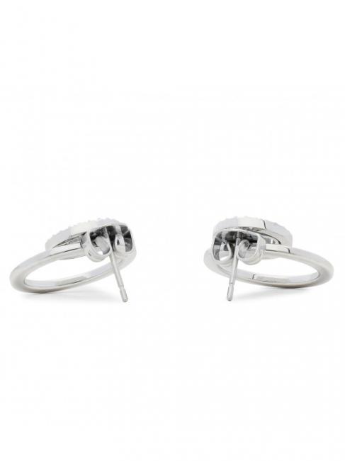 2 CIRCLES PAVE STUD Des boucles d'oreilles ARGENT - Boucles d'oreilles