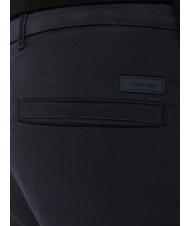 CALVIN KLEIN Sateen chino  Pantalon en coton, coupe slim Calvin Marine - Pantalon - 4