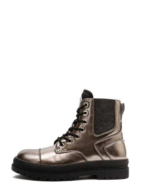 CONNOR Rock Chaussons b&eacute;b&eacute; argent fonc&eacute; - Chaussures de b&eacute;b&eacute;