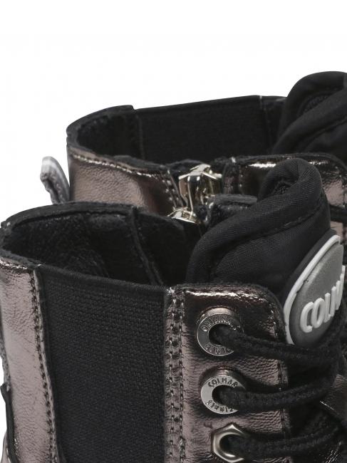 CONNOR Rock Chaussons b&eacute;b&eacute; argent fonc&eacute; - Chaussures de b&eacute;b&eacute;