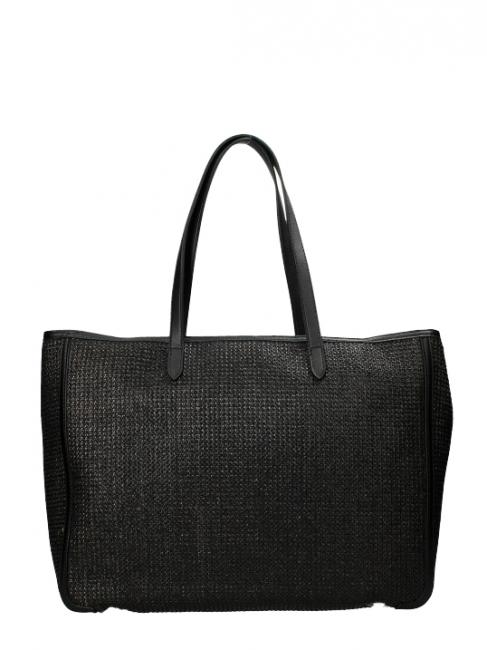 GIOVANNA Straw Sac de courses le noir - Sacs pour Femme