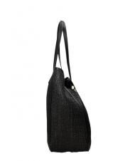 ERMANNO SCERVINO GIOVANNA Straw Sac de courses le noir - Sacs pour Femme - 3