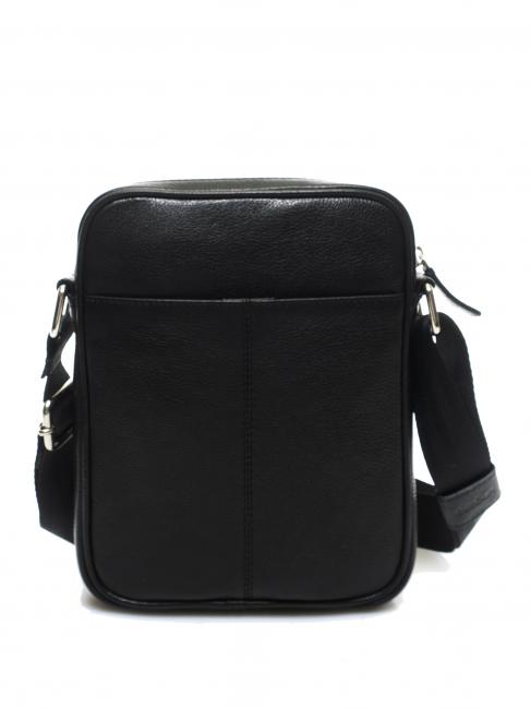 TECH Sac en cuir noir - Sacs en Bandouli&egrave;res pour Homme