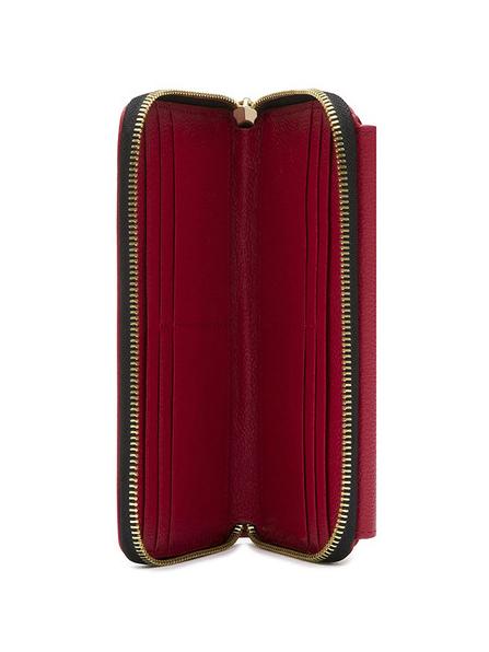 HERITAGE  Grand portefeuille avec poche laque noire - Portefeuilles Femme
