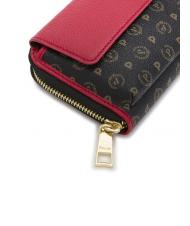 POLLINI HERITAGE  Grand portefeuille avec poche laque noire - Portefeuilles Femme - 4