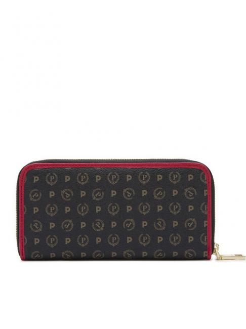 HERITAGE  Grand portefeuille avec poche laque noire - Portefeuilles Femme