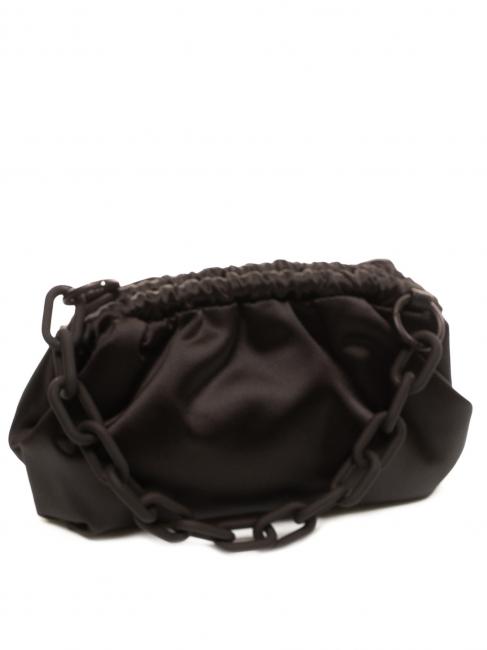 THALIA FRAME Petite pochette en satin NOIR - Sacs pour Femme