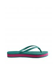 HAVAIANAS SLIM FLATFORM Tongs SLIM FLATFORM pour femmes fra&icirc;cheur verte - Chaussures Femme - 3
