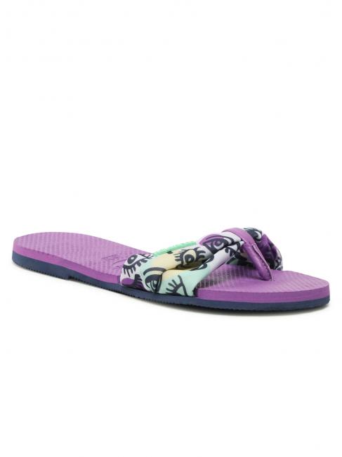 YOU SAINT TROPEZ CITY Des sandales violet - Chaussures Femme