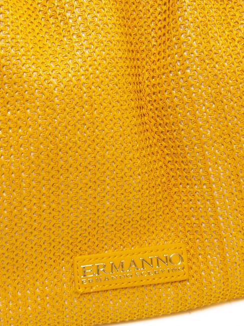 GIOVANNA Straw Sac de courses jaune - Sacs pour Femme