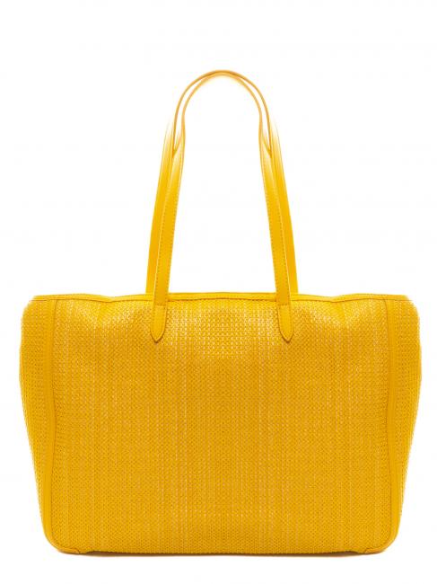 GIOVANNA Straw Sac de courses jaune - Sacs pour Femme