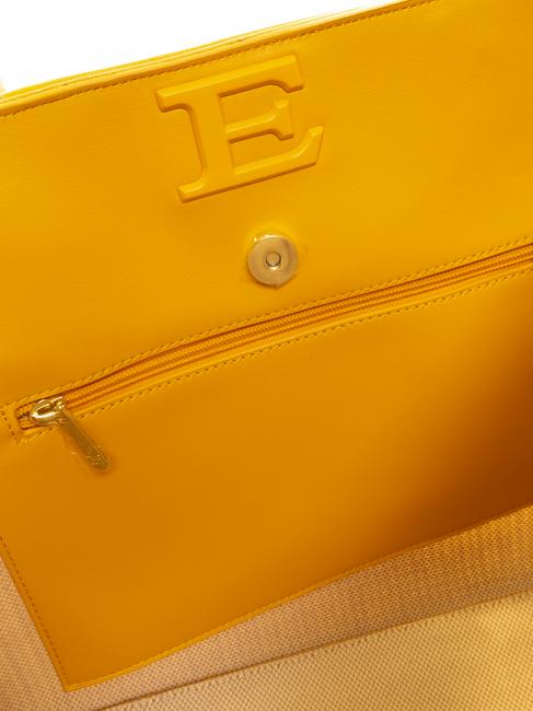 GIOVANNA Straw Sac de courses jaune - Sacs pour Femme