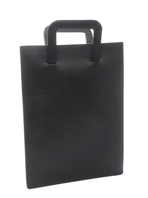 Sac de transport pour iPad DAVID, en cuir Noir - Sacs pour Femme