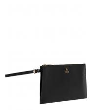 FURLA CAMELIA Pochette en cuir Noir - Sacs pour Femme - 2