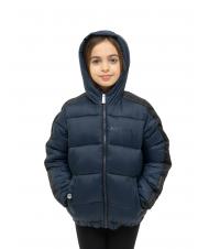 JOHN RICHMOND HARU Veste matelass&eacute;e &agrave; capuche bleu - B&eacute;b&eacute; Vestes - 3