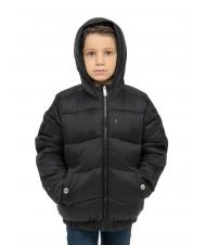 JOHN RICHMOND HARU Veste matelass&eacute;e &agrave; capuche le noir - B&eacute;b&eacute; Vestes - 3