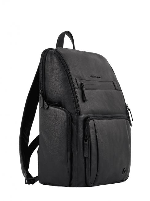 CHARLIE Sac à dos pour ordinateur portable 15,6", en cuir Noir - Sacs à dos pour ordinateur portable