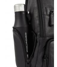 PIQUADRO CHARLIE Sac à dos pour ordinateur portable 15,6", en cuir Noir - Sacs à dos pour ordinateur portable - 3