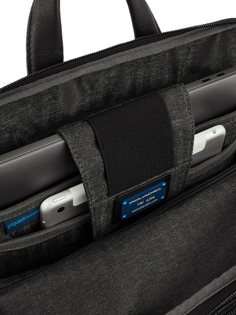 CHARLIE Sac à dos pour ordinateur portable 15,6", en cuir Noir - Sacs à dos pour ordinateur portable